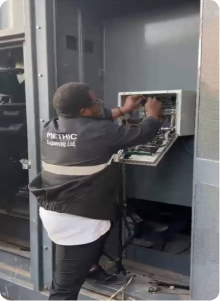 Generator control panel installation